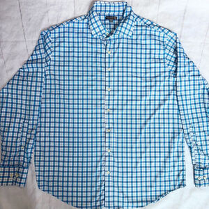 EUC Men’s XL Peter Millar Summer Comfort LS Plaid Nylon Button Up Shirt